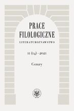 Okładka - Prace Filologiczne. Literaturoznawstwo 11(14) 2021 - Ewa Hoffmann-Piotrowska