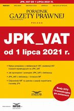 Okładka - JPK_VAT od 1 lipca 2021 - Tomasz Krywan