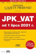 Okadka ksiki JPK_VAT od 1 lipca 2021