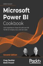 Okładka - Microsoft Power BI Cookbook. Gain expertise in Power BI with over 90 hands-on recipes, tips, and use cases - Second Edition - Greg Deckler, Brett Powell