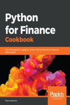 Okładka - Python for Finance Cookbook. Over 50 recipes for applying modern Python libraries to financial data analysis - Eryk Lewinson