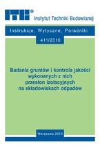 Okładka - Badania gruntów i kontrola jakości wykonanych z nich przesłon izolacyjnych na składowiskach odpadów - Lech Wysokiński, Edyta Majer