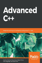 Okładka - Advanced C++. Master the technique of confidently writing robust C++ code - Gazihan Alankus, Olena Lizina, Rakesh Mane, Vivek Nagarajan, Brian Price