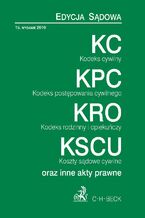 Okładka - Kodeks cywilny Kodeks postępowania cywilnego Kodeks rodzinny i opiekuńczy Koszty sądowe cywilne - Andrzej Zieliński