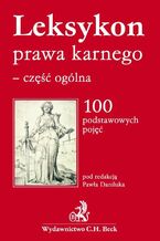 Okładka - Leksykon prawa karnego - część ogólna 100 podstawowych pojęć - Paweł Daniluk