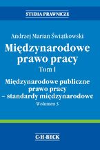 Okładka - Międzynarodowe prawo pracy. Tom I. Międzynarodowe publiczne prawo pracy - standardy międzynarodowe. Wolumen 3 - Andrzej Marian Świątkowski