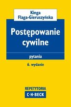 Okładka - Postępowanie cywilne Pytania - Kinga Flaga-Gieruszyńska