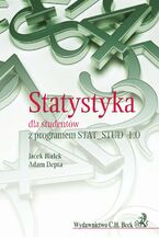 Okładka - Statystyka dla studentów z programem STAT_STUD 1.0 - Jacek Białek, Adam Depta