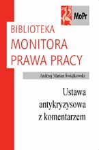 Okładka - Ustawa antykryzysowa z komentarzem - Andrzej Marian Świątkowski