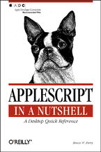 Okładka - AppleScript in a Nutshell. A Desktop Quick Reference - Bruce W. Perry