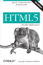 Okładka - HTML5 Pocket Reference. Quick, Comprehensive, Indispensable. 5th Edition - Jennifer Robbins