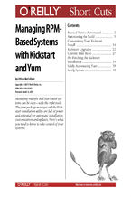 Okładka książki Managing RPM-Based Systems with Kickstart and Yum
