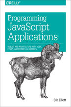 Okładka książki Programming JavaScript Applications. Robust Web Architecture with Node, HTML5, and Modern JS Libraries