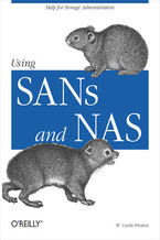 Okładka - Using SANs and NAS. Help for Storage Administrators - W. Curtis Preston