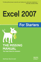 Okadka ksiki Excel 2007 for Starters: The Missing Manual. The Missing Manual