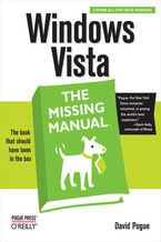 Okładka - Windows Vista: The Missing Manual - David Pogue