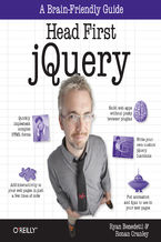 Okładka książki Head First jQuery. A Brain-Friendly Guide