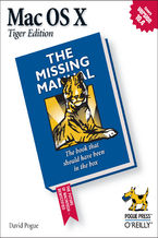 Okładka książki Mac OS X: The Missing Manual, Tiger Edition. The Missing Manual