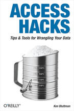 Okładka - Access Hacks. Tips & Tools for Wrangling Your Data - Ken Bluttman