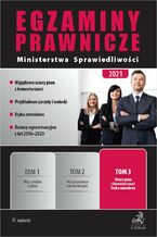 Okładka - Egzaminy prawnicze Ministerstwa Sprawiedliwości 2021. Tom 3. Wzory pism z komentarzami. Etyka zawodowa. Wydanie 11 - Bożena Morawska, Katarzyna Prusak-Załuska, Anna Szymańska