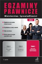 Okładka - Egzaminy prawnicze Ministerstwa Sprawiedliwości 2022. Tom 3. Wzory pism z komentarzami. Etyka zawodowa - Magda Matuszewska