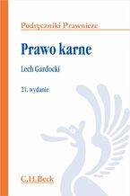 Okładka - Prawo karne. Wydanie 21 - Lech Gardocki