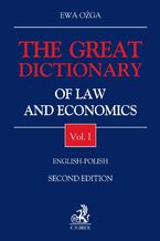 Okadka ksiki The Great Dictionary of Law and Economics. Vol. I. English - Polish