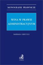 Wina w prawie administracyjnym