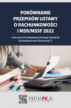 Okładka - Porównanie przepisów ustawy o rachunkowości i MSR/MSSF 2021/2022 - Katarzyna Trzpioła