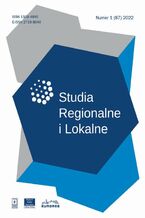 Okadka ksiki Studia Regionalne i Lokalne nr 1(87)/2022