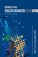 Okadka ksiki Koniskie Studia Spoeczno-Ekonomiczne Tom 7 Nr 4 2021