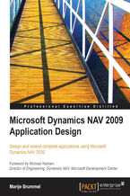 Okładka - Microsoft Dynamics NAV 2009 Application Design. Design and extend complete applications using Microsoft Dynamics NAV 2009 - Marije Brummel, Michael Nielsen