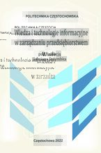 Okadka ksiki Wiedza i technologie informacyjne w zarzdzaniu przedsibiorstwem