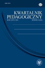 Okładka - Kwartalnik Pedagogiczny 2021/4 (262) - Joanna Madalińska-Michalak