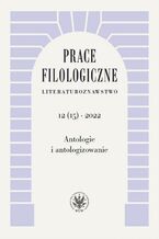 Okładka - Prace Filologiczne. Literaturoznawstwo 12(15) 2022 - Ewa Hoffmann-Piotrowska