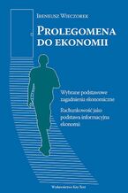 Okładka - Prolegomena do ekonomii - Ireneusz Wieczorek