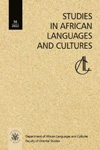 Okładka - Studies in African Languages and Cultures. Volumen 56 (2022) - Nina Pawlak