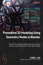 Procedural 3D Modeling Using Geometry Nodes in Blender. Discover the professional usage of geometry nodes and develop a creative approach to a node-based workflow