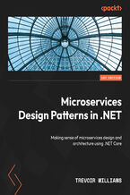 Okadka ksiki Microservices Design Patterns in .NET. Making sense of microservices design and architecture using .NET Core