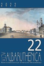 Okładka - Acta Albaruthenica. Tom 22 - Mikałaj Chaustowicz