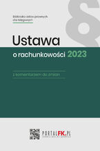 Okładka - Ustawa o rachunkowości 2023 - Katarzyna Trzpioła