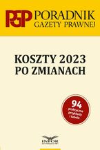Okadka ksiki Koszty 2023 po zmianach