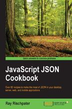 Okładka - JavaScript JSON Cookbook. Over 80 recipes to make the most of JSON in your desktop, server, web, and mobile applications - Ray Rischpater, Brian Ritchie, Ray Rischpater