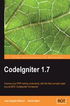 Okadka ksiki CodeIgniter 1.7. Improve your PHP coding productivity with the free compact open-source MVC CodeIgniter framework!