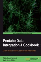 Okadka ksiki Pentaho Data Integration 4 Cookbook. Over 70 recipes to solve ETL problems using Pentaho Kettle