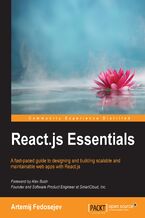 Okadka ksiki React.js Essentials. A fast-paced guide to designing and building scalable and maintainable web apps with React.js