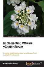 Implementing VMware vCenter Server. This book starts with the basics then leads you by the hand through a complete Vmware vCenter Server implementation course. Designed to help you administer and manage your environment on a day to day basis