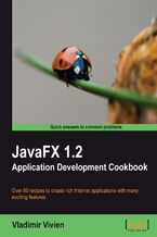 Okładka - JavaFX 1.2 Application Development Cookbook. Over 60 recipes to create rich Internet applications with many exciting features - Vladimir Vivien