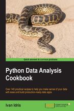 Okadka ksiki Python Data Analysis Cookbook. Clean, scrape, analyze, and visualize data with the power of Python!