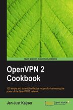 Okadka ksiki OpenVPN 2 Cookbook. Everything you need to know to master the intricacies of OpenVPN 2 is contained in this cookbook. Packed with recipes, tips, and tricks, it’s the perfect companion for anybody wanting to build a secure virtual private network